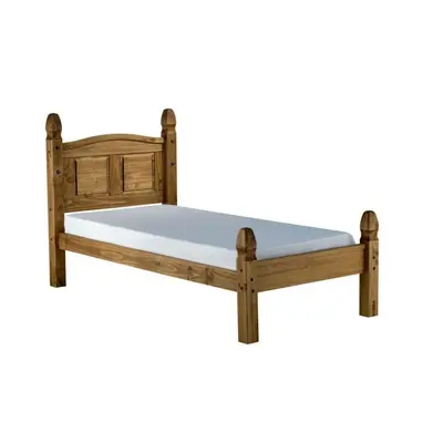 Corona Bed Frame 3ft Single Low End Bedroom Solid Pine Furniture