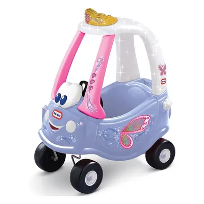 little tikes 173165E3 Fairy Cozy Coupe Car-Ride-On with Real Working Horn, Clicking Ignition Swi