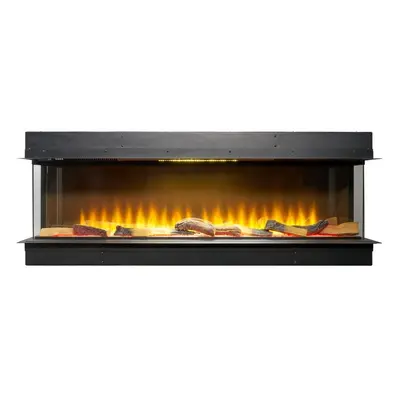 Adam Sahara Electric Inset Media Wall Panoramic Fire Inch 1250mm