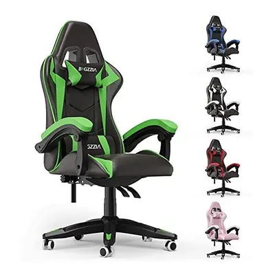 bigzzia Gaming Chair Office Chair Desk Chair Swivel Heavy Duty Chair Ergonomic Design with Cushi