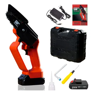 Portable and Lightweight Chainsaw Rotorazer Mini Chainsaw, Hand protection, Cordless and Powerfu