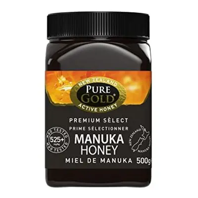 Manuka Honey 525+ MGO Certified Pure Gold Premium Manuka Honey 500g, (packaging may vary)