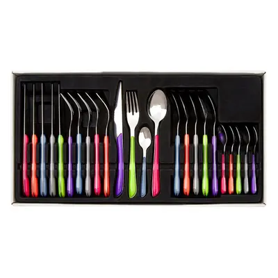 Premier Housewares Zuma 24pc Multi Pastel Coloured Cutlery