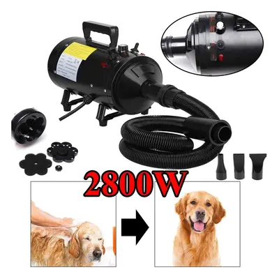 Dog Hair Dryer 2800W Variable Speed Cat Pet Grooming Blower Blaster