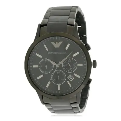 Emporio Armani Black Stainless Steel Chronograph Mens Watch AR2453