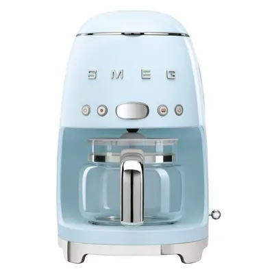 Smeg DCF02PBUK Filter Coffee Machine with Timer - Pastel Blue