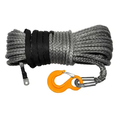 WINCHMAX Premium Quality Synthetic Winch Rope 30m x 12mm, Screw Fix. Competition Hook.