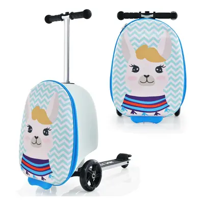 2-in-1 Ride On Scooter Suitcase Kids Travel Luggage Folding Scooter