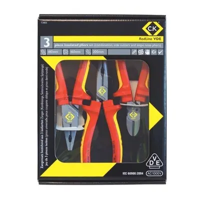 CK T3805 RedLine VDE Pliers Set Of