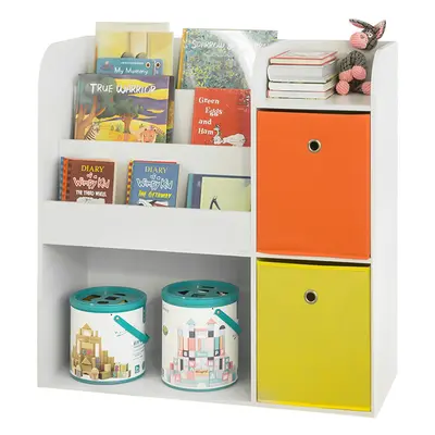 SoBuy KMB37-W, Children Kids Bookcase Book Shelf Toy Shelf Storage