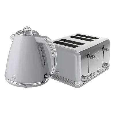 Swan Retro STP7041GRN Kettle And Toaster Sets - Grey