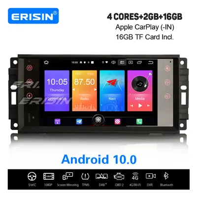 Android DAB+ WiFi Car Stereo CarPlay Sat Nav Jeep Compass Wrangler Dodge Challenger Chrysler 300