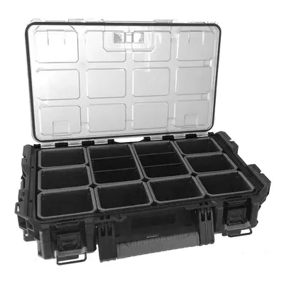 Keter DIY Tool Storage Organizer Black Clear Cover