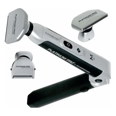 PLATINUM PRO by MANGROOMER - New Back Shaver with Shock Absorber Flex Heads, Power Hinge, Extrem