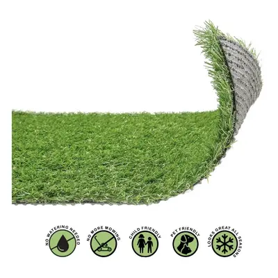 Artificial Grass 1x4m Garden Outdoor Green Fake Lawn Astro Turf 20mm