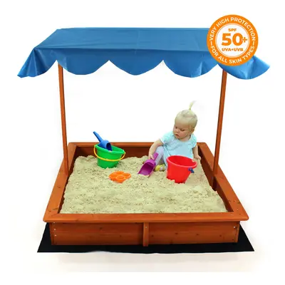 Wooden Sand pit / ball box with roof sunshade