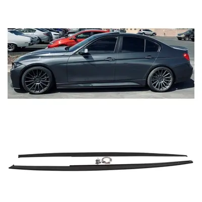 BMW Series F30 F31 Performance Style Side Skirt Extension Blades Mat Black