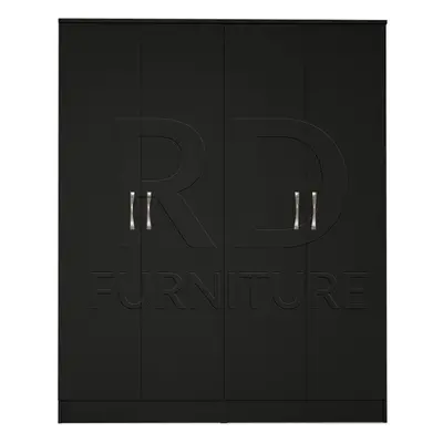 Ready assembled Classic Door Wardrobe Black