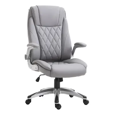 Vinsetto High Back Executive Office Chair Home Swivel Grey