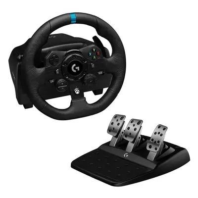 Logitech G923 Racing Wheel and Pedals, TRUEFORCE up to Hz Force Feedback, Responsive Pedal, Dual