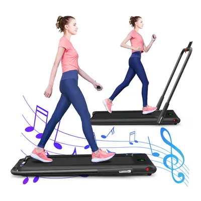 2 in Folding Treadmill Under Desk Treadmill Walking Running Machine