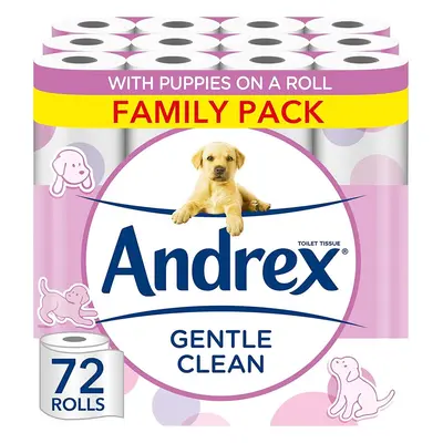 Andrex Gentle Clean Toilet Rolls Toilet Roll Pack Bulk Buy Toilet Paper Gentle and Soft on Your 