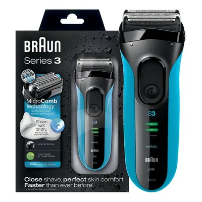 Braun Series ProSkin 3040s Electric Shaver, Wet and Dry Electric Razor for Men with Pop Up Preci