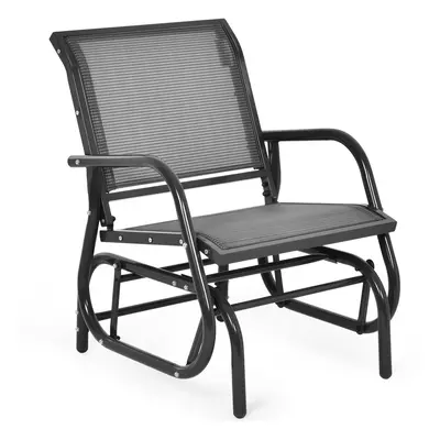 Swing Glider Chair Outdoor Single Rocking Chair Patio Chair Garden