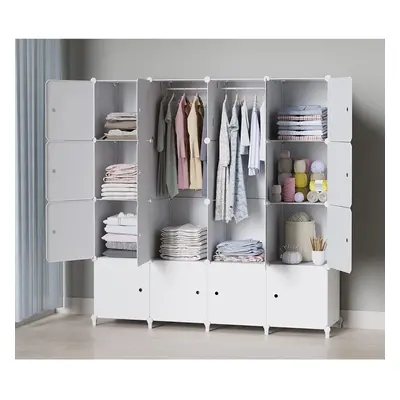 16 Compartments Collapsible Wardrobe Combination Cabinet