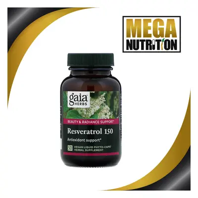 Gaia Herbs, Resveratrol 150, Vegan Liquid Phyto-Caps