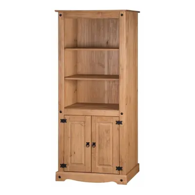 Corona Bookcase Door Large Display Storage Pine Furniture