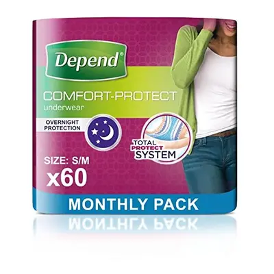 Depend Comfort Protect Incontinence Pants for Women, Small/Medium - Pants