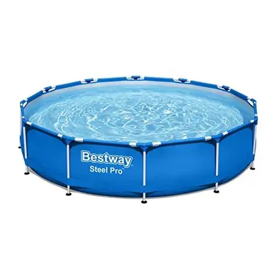 Bestway Steel Pro Framepool ohne Pumpe, rund, x cm Pool, Blue