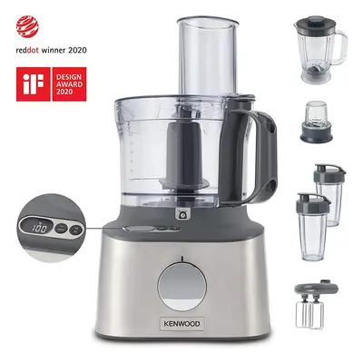 Kenwood Multipro Compact+ FDM312 SS, 5-in-1, Stainless Steel, 2.1 Capacity, digital weighing sca