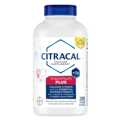 Citracal Calcium Maximum Plus, Caplets - With D3, Zinc, Copper & Manganese