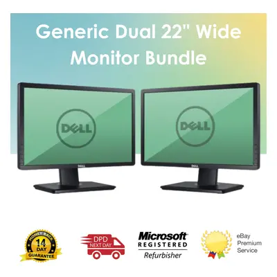 Generic Dual 22" Wide Monitor Bundle