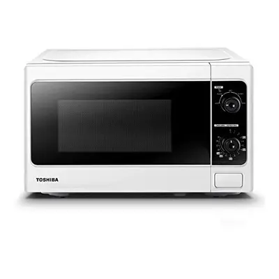 Toshiba 800w 20L Microwave Oven with Function Defrost and Power Levels, Stylish Design Ã¢ White 