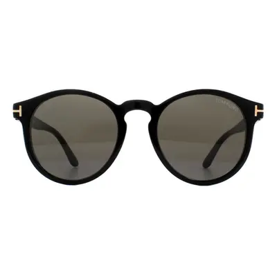 Tom Ford Sunglasses Ian 01A Shiny Black Grey Smoke Gradient