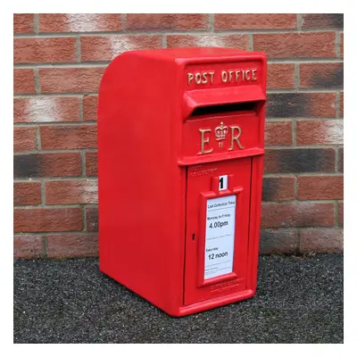 Royal Mail Post Box Cast Iron Pillar ER Office Letter Mail Wall Mount Postal