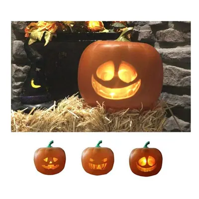 Halloween Jabberin Animated Pumpkin Speaker TV Sound Talks Prop Decoration