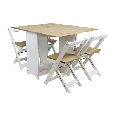 Corona White Butterfly Dining Set