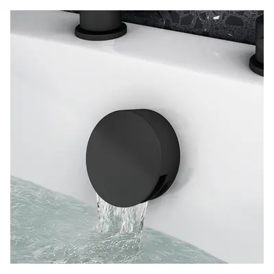 Modern Matte Black Bath Filler, Sprung Waste & Overflow And Easy Clean