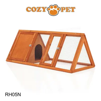 Triangular Rabbit Hutch Cozy Pet Natural Guinea Pig Hutches Ferret Runs RH05N