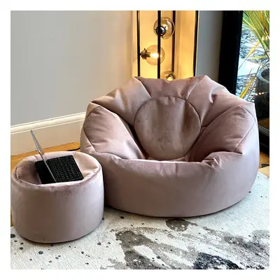 Plush Velvet Beanbag Chair Luxury Velvet Bean Bags in super soft Plush Velvet Manufactured in th