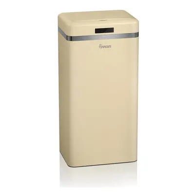 Swan SWKA4500CN Retro Square Cream Sensor Bin - Litre