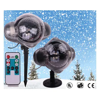 Snow LED Moving Laser Projector Light Snowflake Christmas Outdoor Lamp