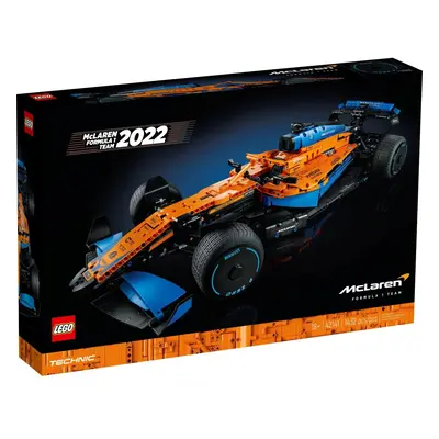 LEGO Technic McLaren Formula 2022 Race Car Replica Model Building Kit, F1 Motor Sport Set for Ad