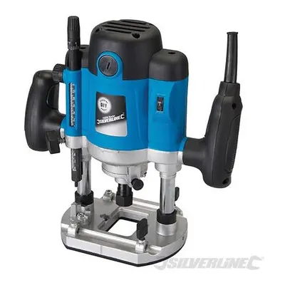 Silverline Diy 1500w Plunge Router 1/2" 1500w - 264895 - 1500w router plunge silverline diy