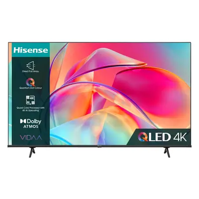 Hisense 43E7KQTUK 43" QLED 4K Ultra HD Smart TV - Black