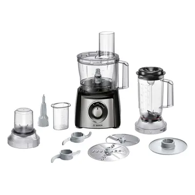 Bosch Compact MCM3501MGB 2.3 Litre Food Processor With Accessories - Stainless Steel